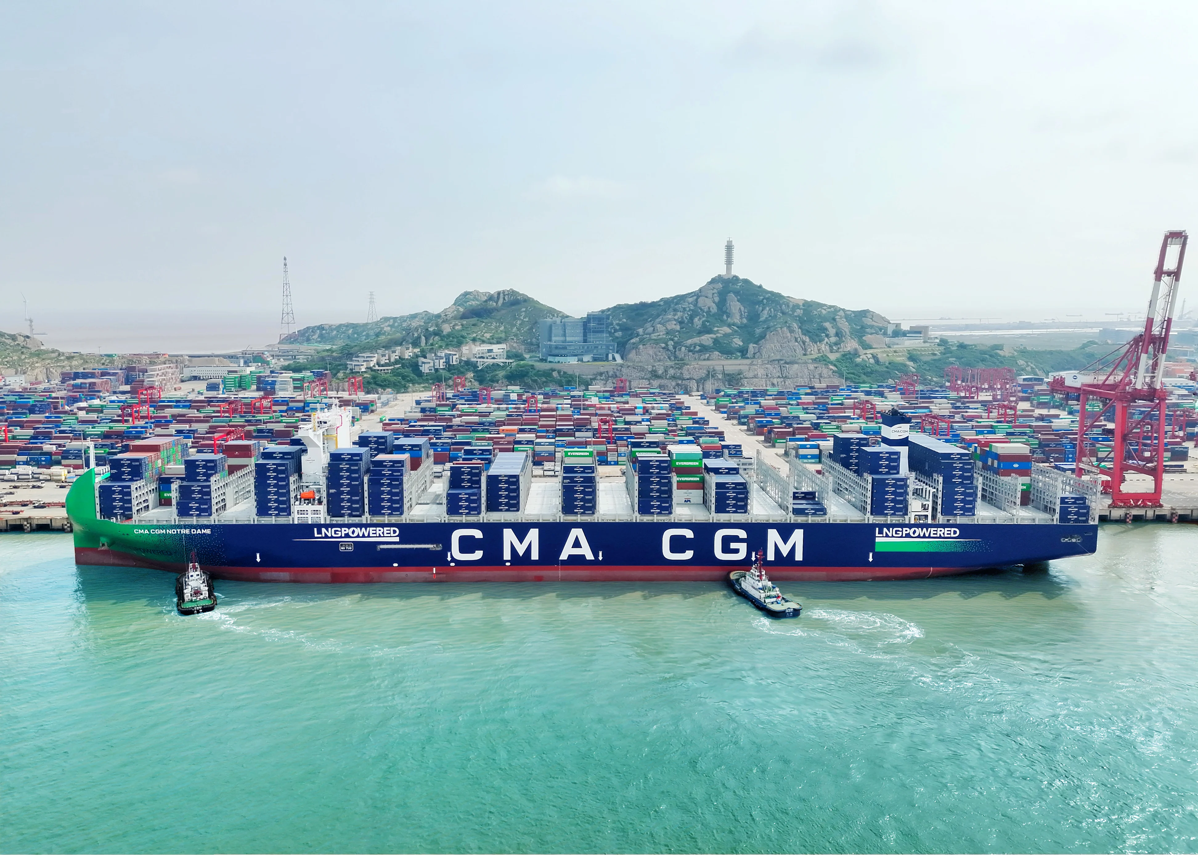The CMA CGM Group Takes Delivery of the CMA CGM NOTRE DAME, the World’s Largest LNG-Powered Containership